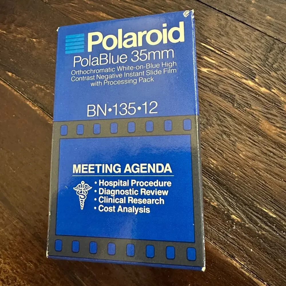 Polaroid PolaBlue 35mm BN-135-12 Film Orthochromatic‎ Slide Exp 08/1988